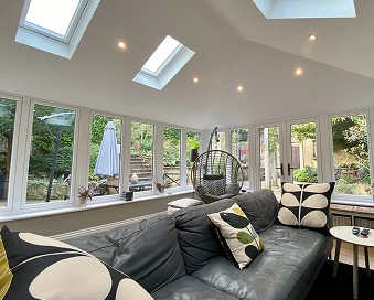 Flooded with natural light