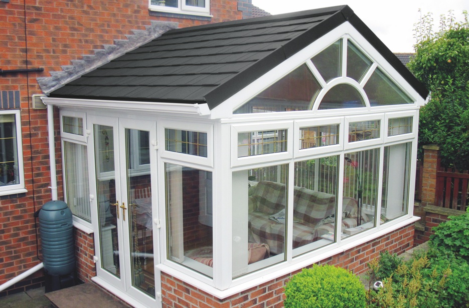 black slate conservatory roof