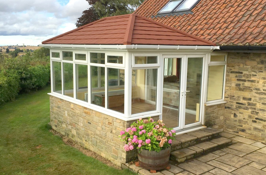 light tiled conservatory roof