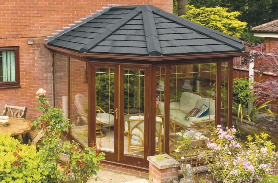 black slate conservatory roof