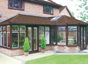 Brown Tiled Conservatory Roof