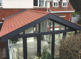 Brown Tiled Conservatory Roof